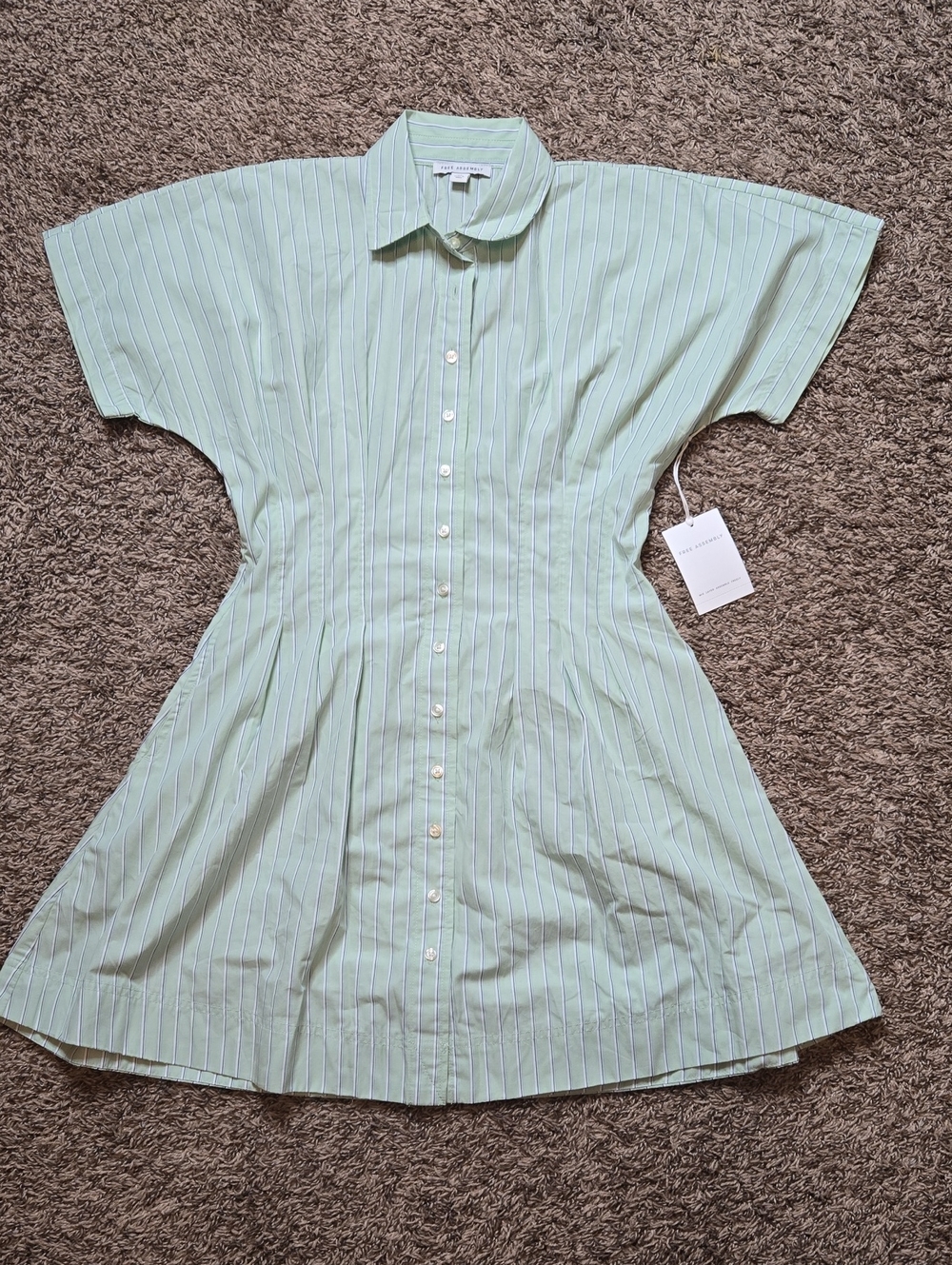 Free Assembly XS 0 - 2 Corset Mint Mini Dress
